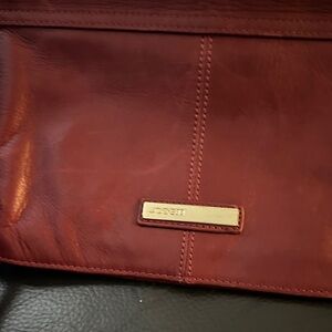 Ost Burgundy Leather Messenger